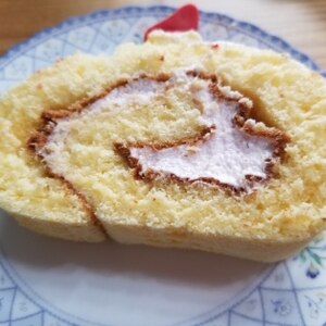 シフォン生地のロールケーキ